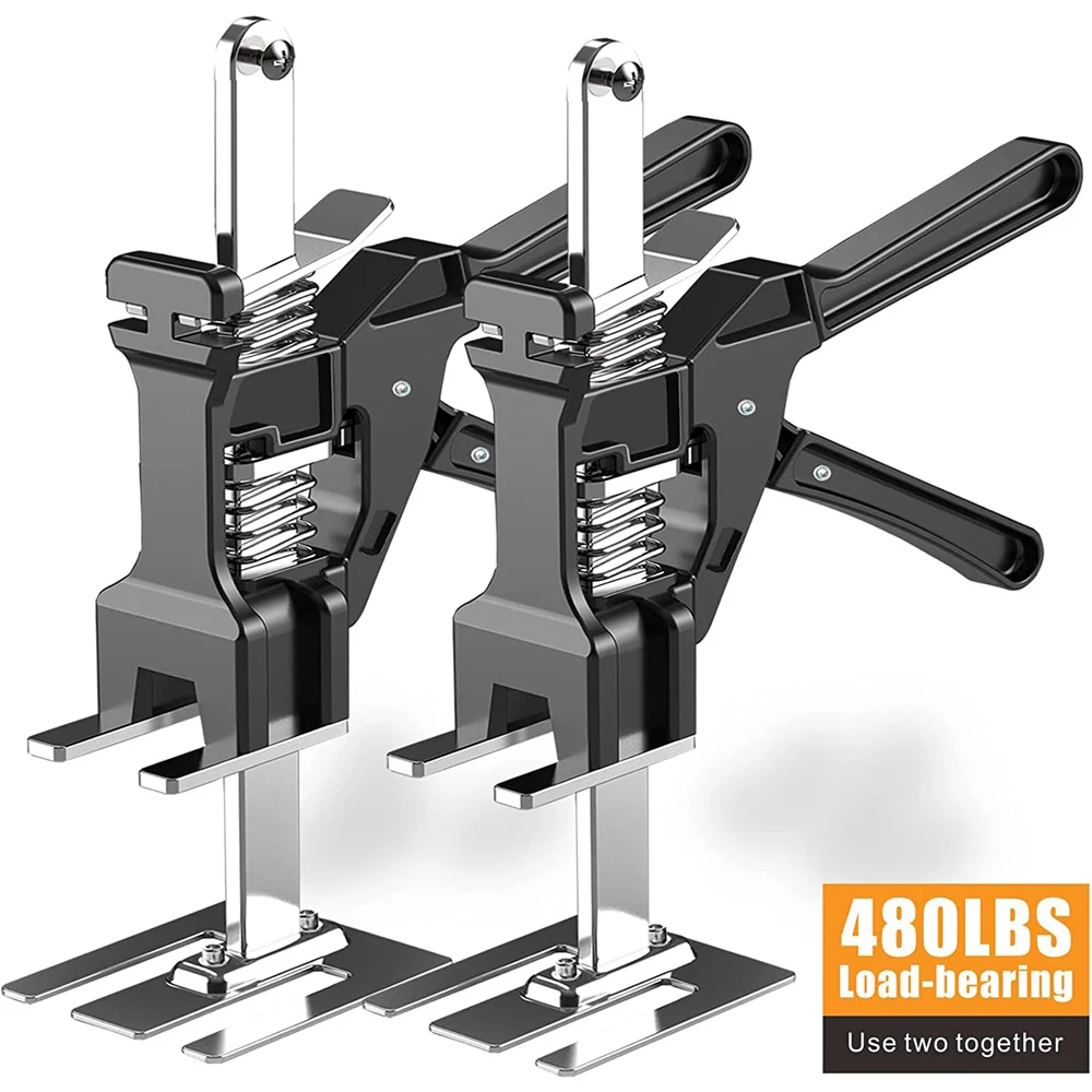

1/2Pcs Hand Lifting Tool Cabinet Board Lifter Labor-Saving Arm Jack Door Panel Drywall Tile Height Adjuster Elevator Tools