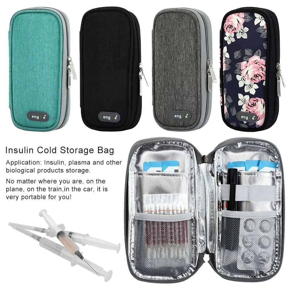 Practical Thermal Insulated Diabetic Pocket Pill Protector Medicla Cooler Travel Case Insulin Cooling Bag