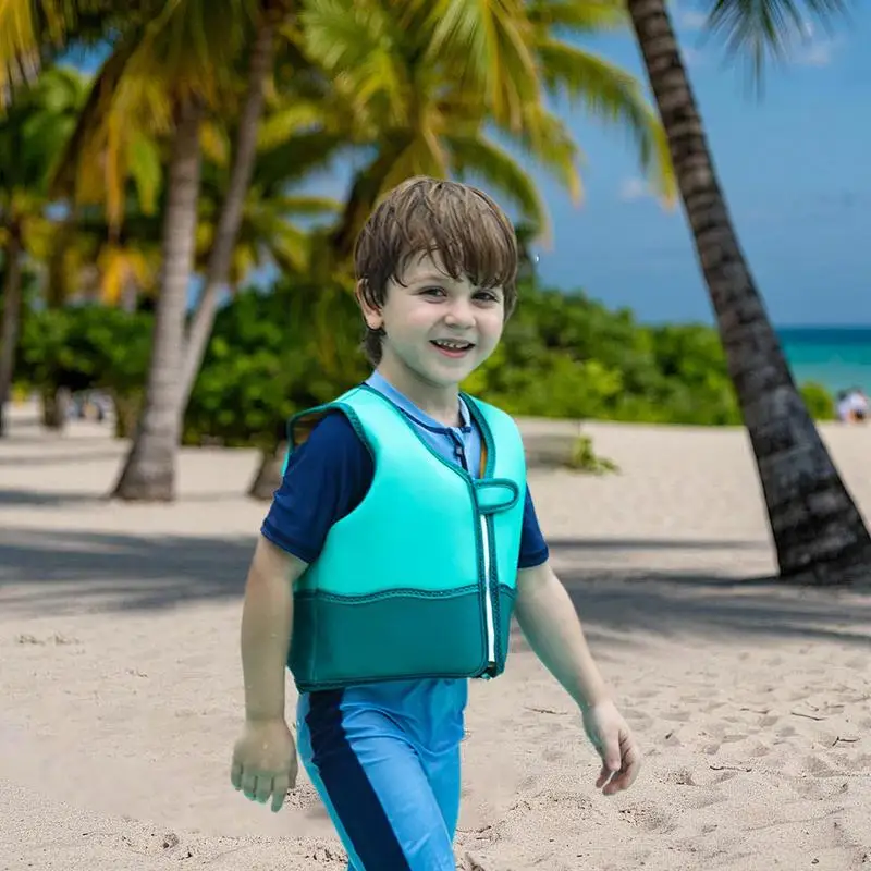 Chaleco de natación antiafogamiento, esponja de relleno de 30MM, chaquetas de natación de doble capa para niños, almohadilla flotante para piscina de bebé para flotabilidad de 20-50 libras
