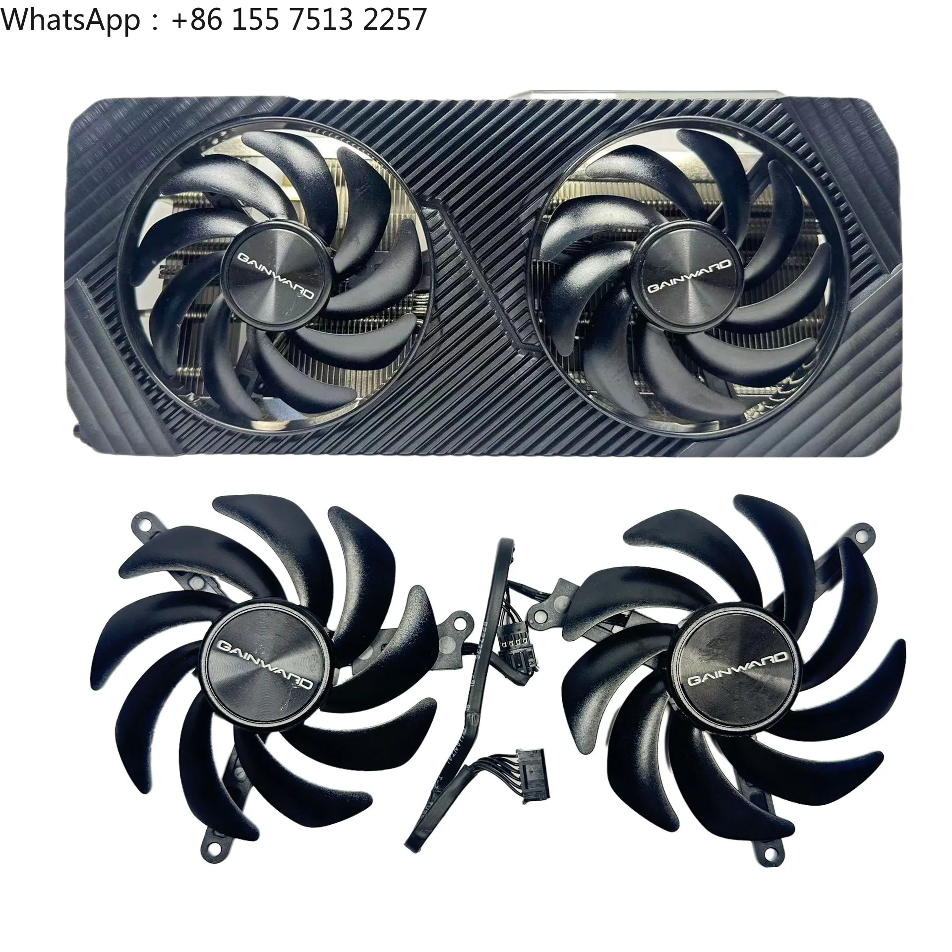 Suitable for GAINWARD Gengsheng RTX 4070s dual fan, silent fan, graphics card shell, graphics card cooling