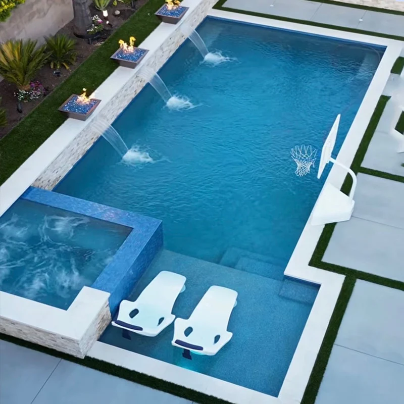 Swimming Pool 20ft 40ft Portable Shipping Container Pool Prefab Modular Above Ground Compact Size For Tiny House Backyard Use