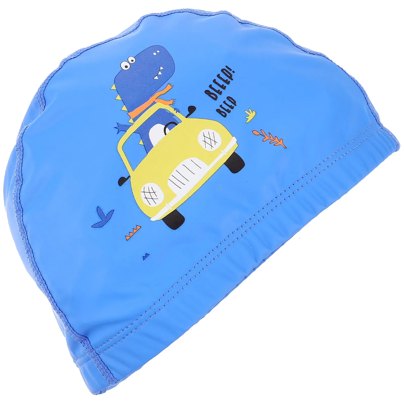

Детская шапочка для плавания с защитой ушей, с мультяшным рисунком, из ПВХ, эластичная, гибкая, для малышей и детей, для плавания и купания