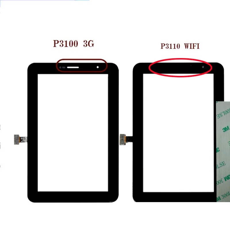 SanErqi Touch Panel Screen Digitizer For SAMSUNG GALAXY Tab 2 P3110 P3100 Display 7.0" Glass Sensor Lens Touchscreen