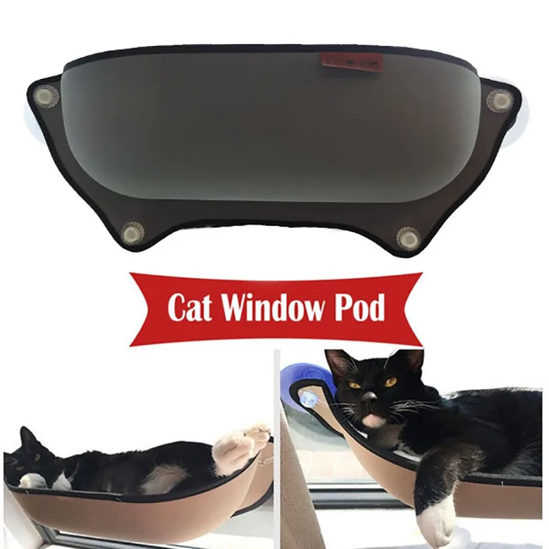 Cat Window Hammock With Cushion Pet Cats Hanging Bed Sleeping With Strong Suction Cups Pet Kitty Sunny Window Seat Nest