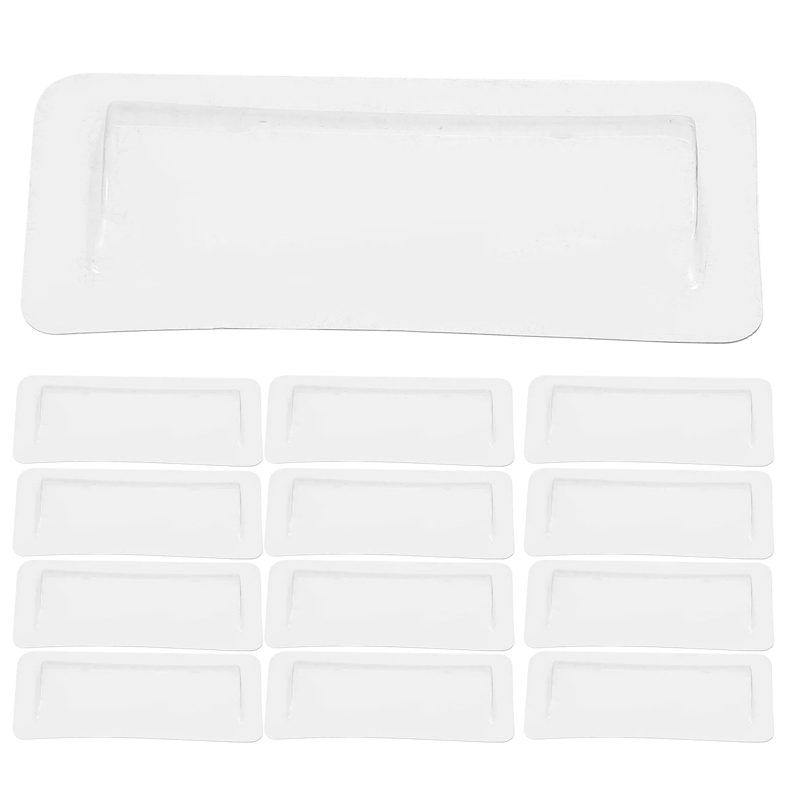 

30pcs Transparent Lip Balm Cash Holder Pouches Clear Lipstick Window Card ganizer Travel Office Party Use