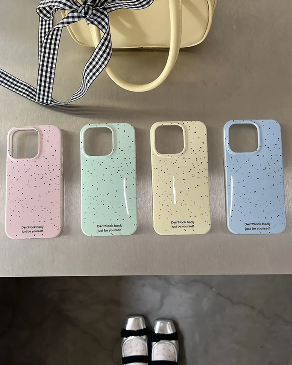 Ins Style Simplicity Solid Color Splash-ink Series Cover Case For iPhone 15 14 13 12 11 Pro Max Shockproof Protective Phone Case