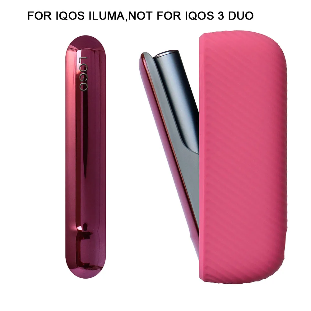 JINXINGCHENG for IQOS ILLUMA Cover 8 Colors side cover + Silicone Holder For ICOS ILUMA Case with Side Covers Shell Accessories