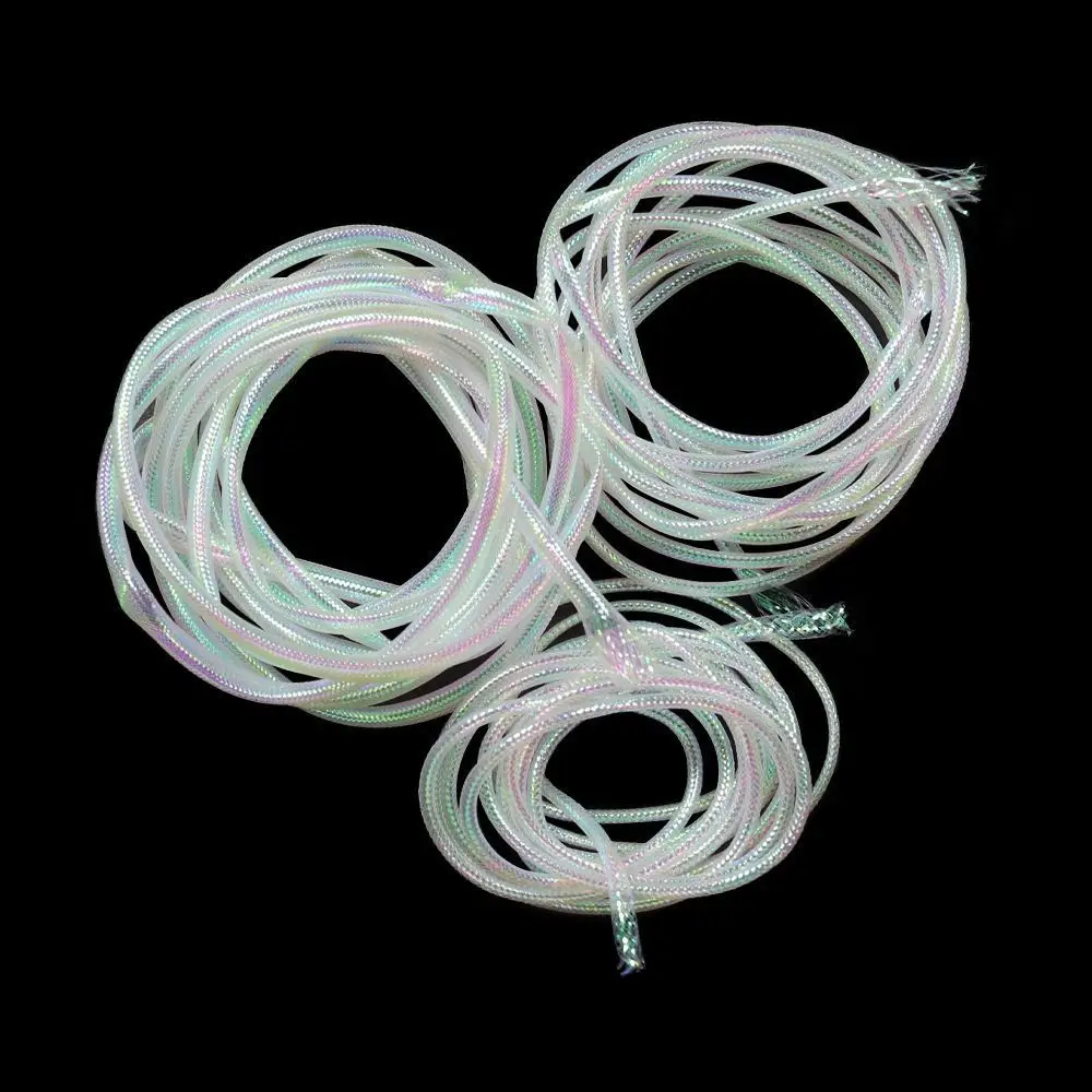 1M 6mm 8mm Pearl White 2mm 4mm Fish Bait Fish Scale Body Tube Fishing Maylor Tube Flash Braided Tubes Fly Pearl Maylor Tube