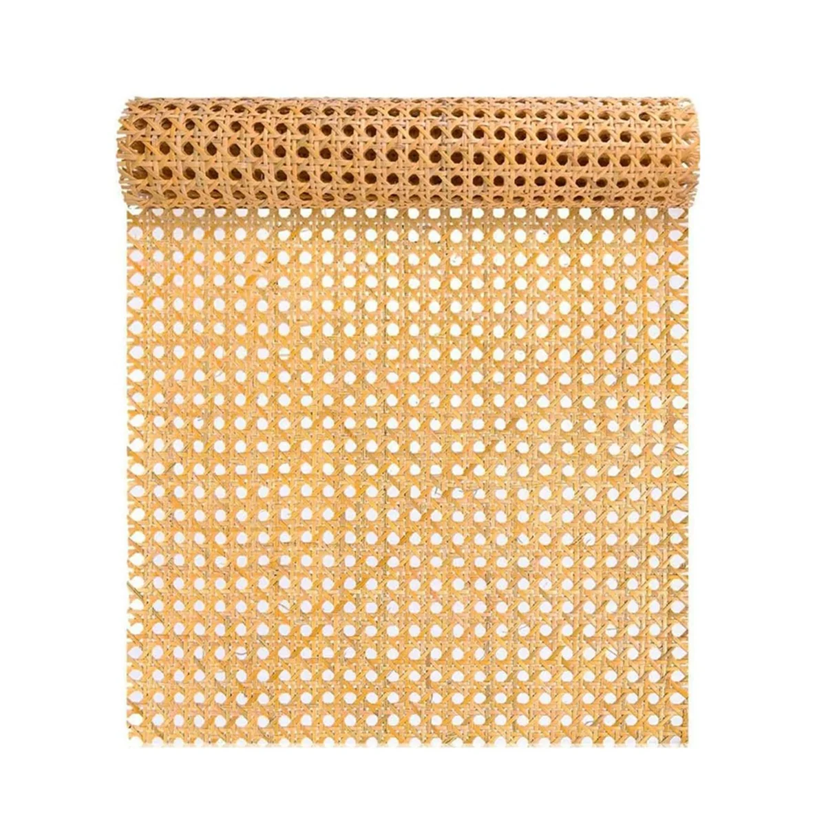 16-Inch Wide Natural Rattan Webbing 40-Inch Long (3.3 Ft.) Rattan Webbing Rolls for Furniture,Chairs,