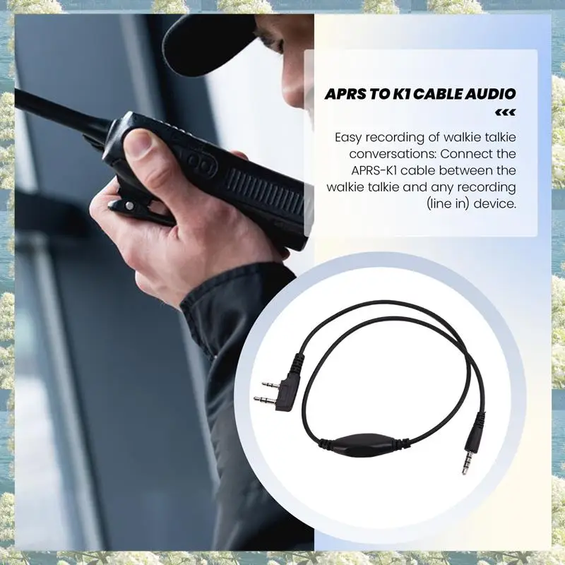 Nowość-2X Kabel APRS do K1 Linia interfejsu audio Kabel połączeniowy Walkie Talkie dla Aprspro Aprsdroid