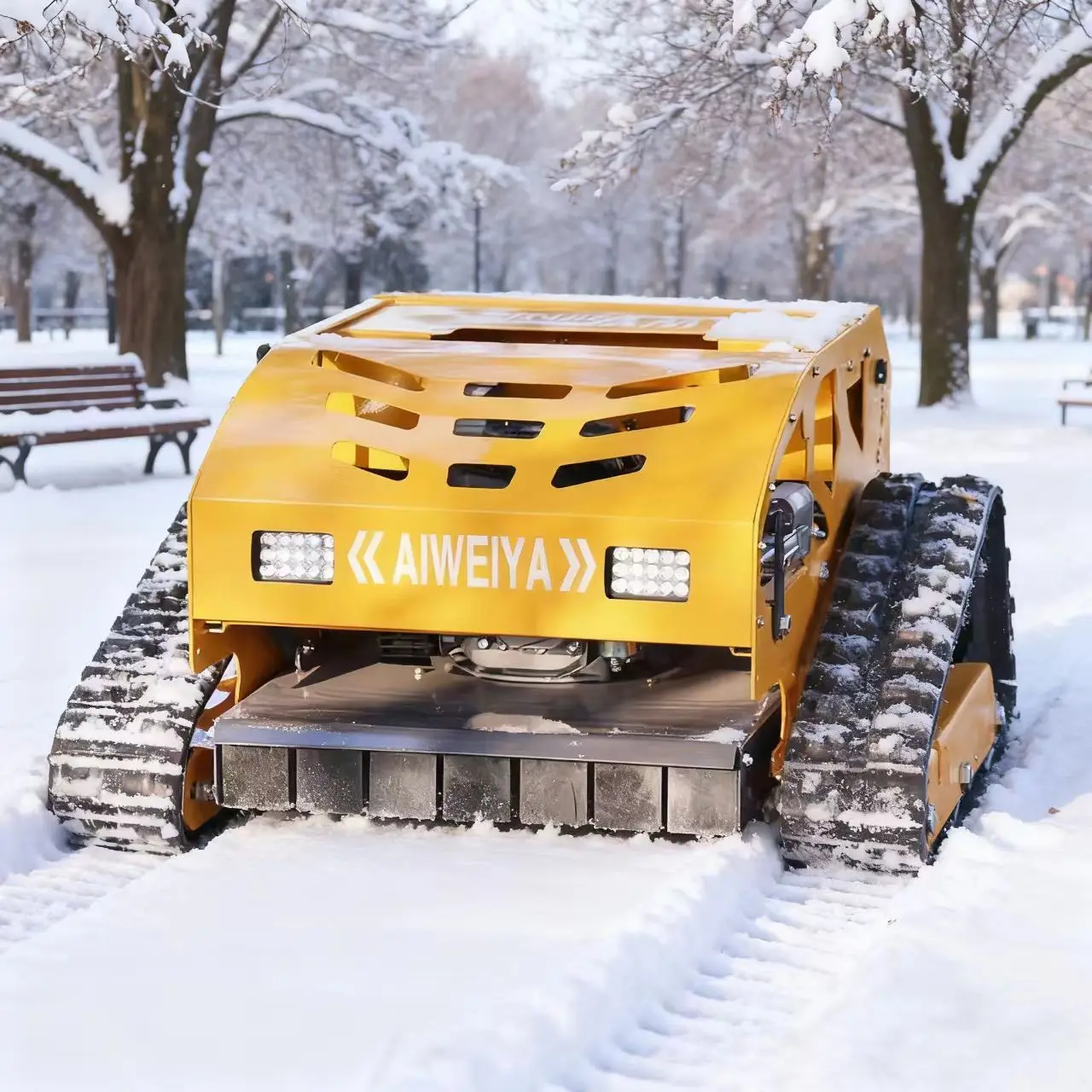 

Газонокосилка с дистанционным управлением по индивидуальному заказу, сельскохозяйственный сад, машина для прополки вездеходных прополков, озеленение сада, гусеничная