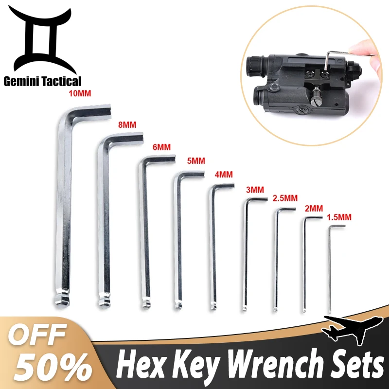 

9 Pcs Hex Key Wrench Sets Torx L Short Long Shape Repair Tool Screwdriver Tool Set Stainless Steel Allen Key Hunting Accessories