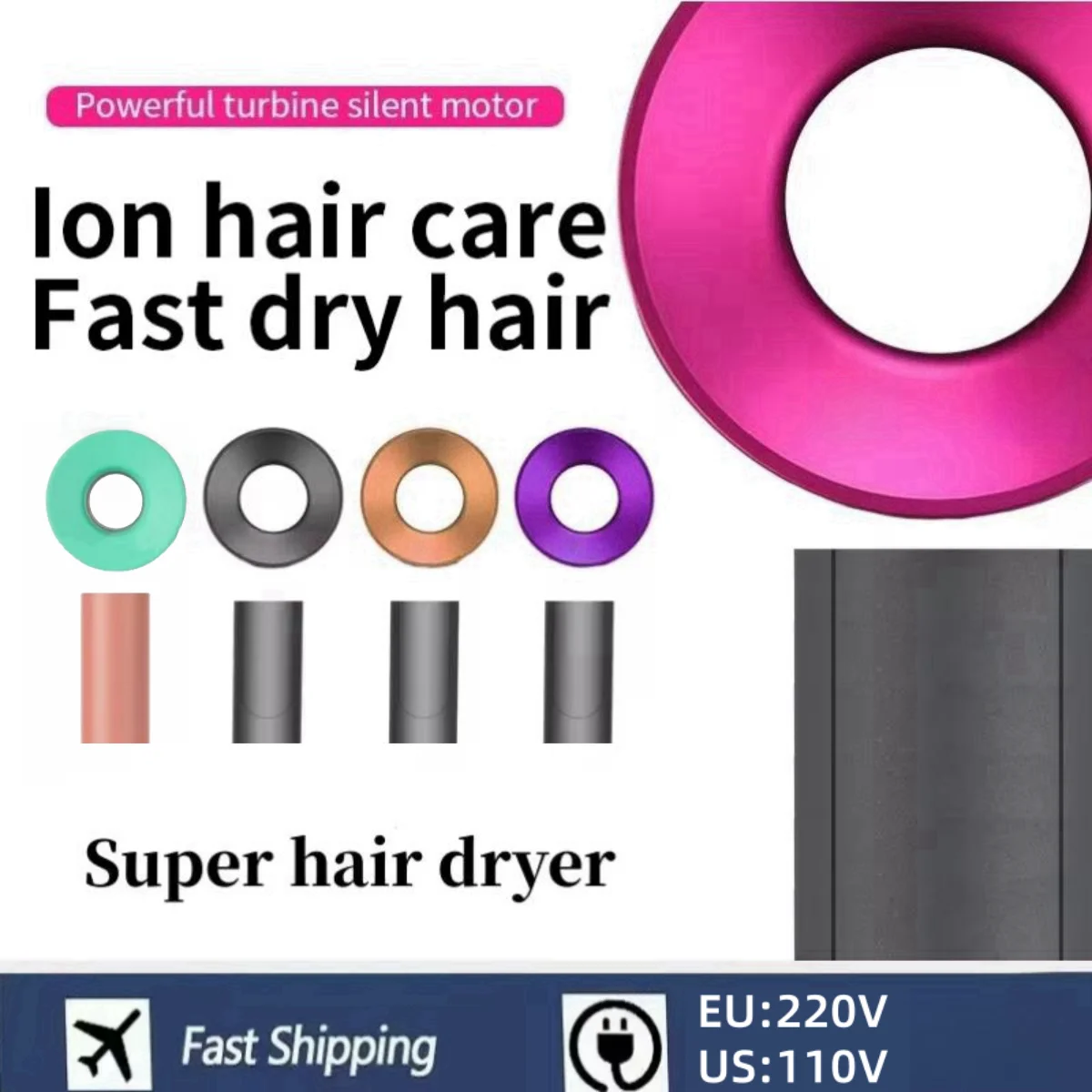 Personal hair care styling negative ion tool fast high power hair dryer home multifunction