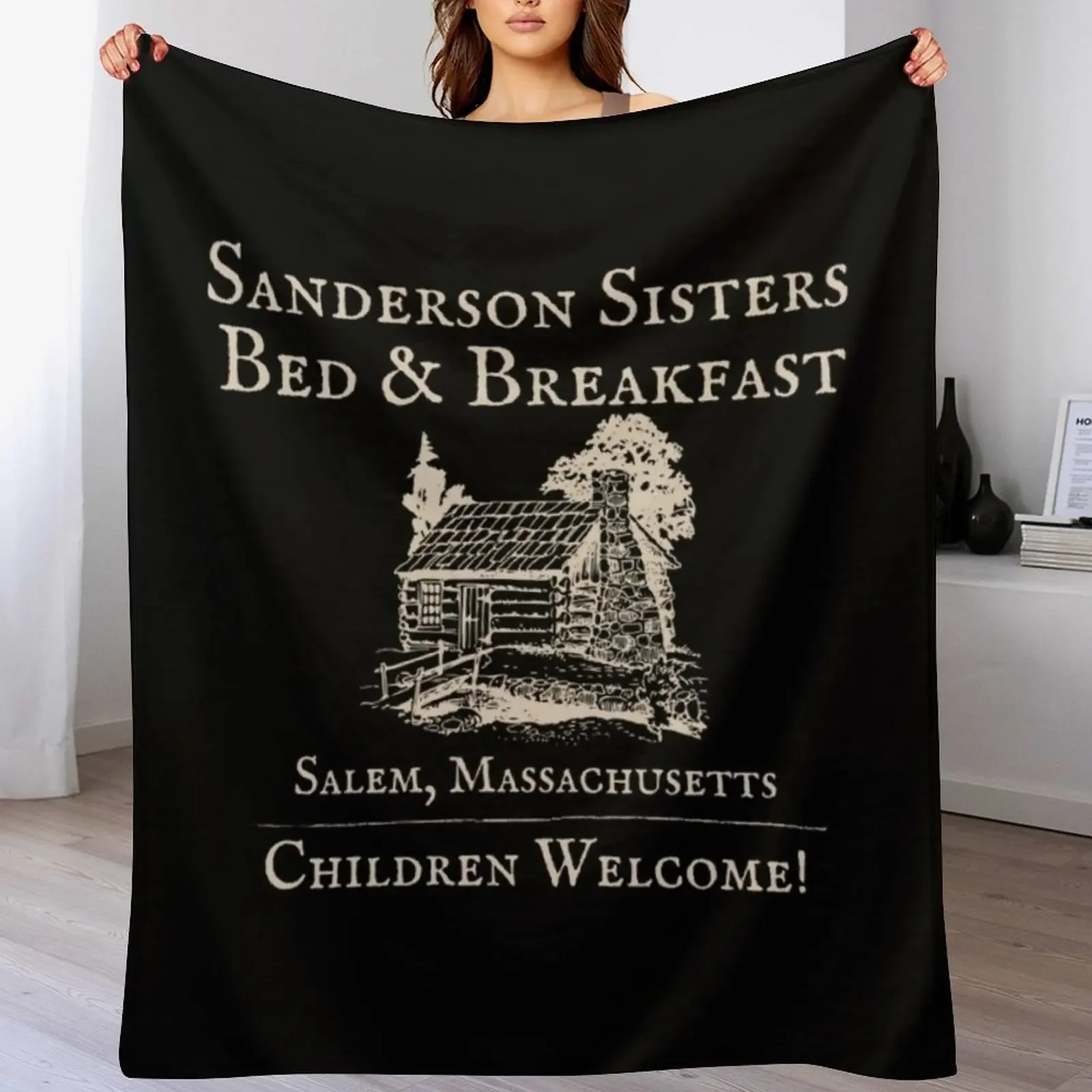 The Sanderson Sisters Bed and Breakfast Throw Blanket Luxury Throw Polar Luxury Blankets