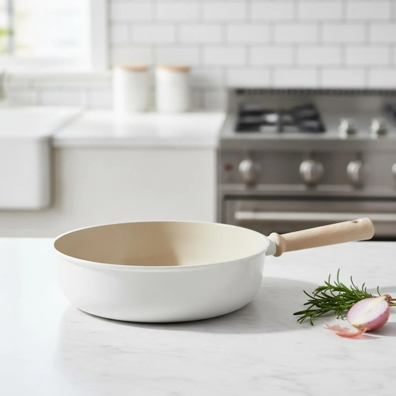 30 Cm Nonstick Frying and Sauté Pan Lightweight Round Aluminum Nonstick Frying Pan for Home Cooks, Family Meals