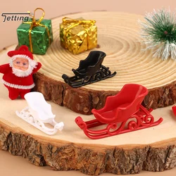 1Pcs Christmas Holiday Decorations Santa Claus Snow Car Ornaments DIY Sleigh Adornment Sled Pendant Xmas Decor Accessories