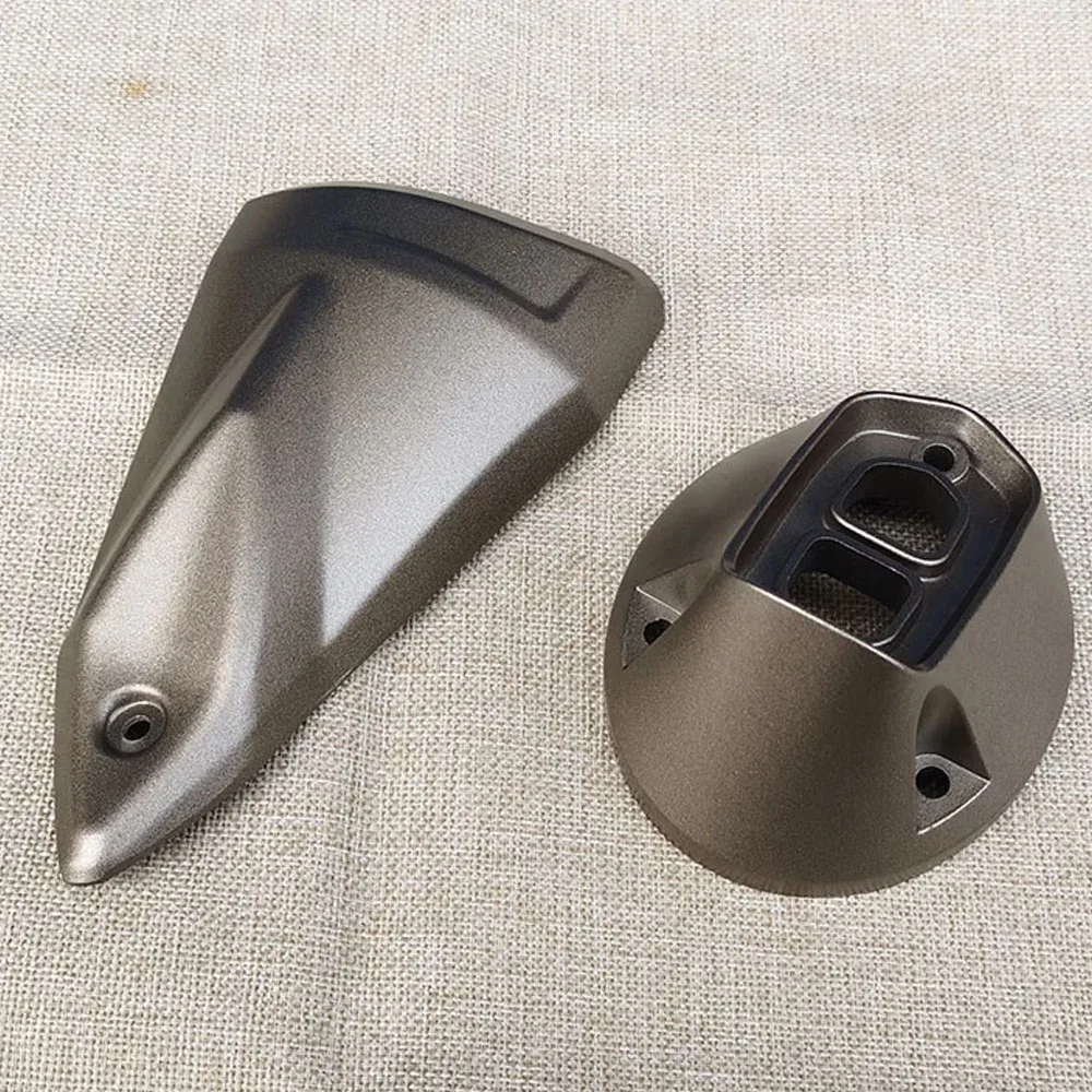 غطاء ماسورة عادم الدراجة النارية ملحقات كاتم صوت لوحة مضادة للحرق لـ Zontes 125-F H J G V Z L - قطع غيار الدراجات النارية وملحقاتها #2