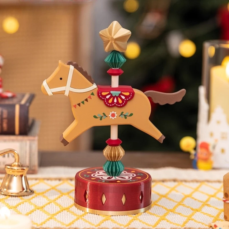 Interesting carousel ornaments,car ornaments,office desk decompression accessories,room decoration accessories,Christmas gifts