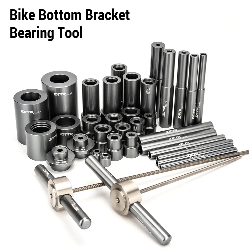 

1 Set Bike Hub Bearing Install and Remove Tool Bicycle Bottom Bracket Press Kit