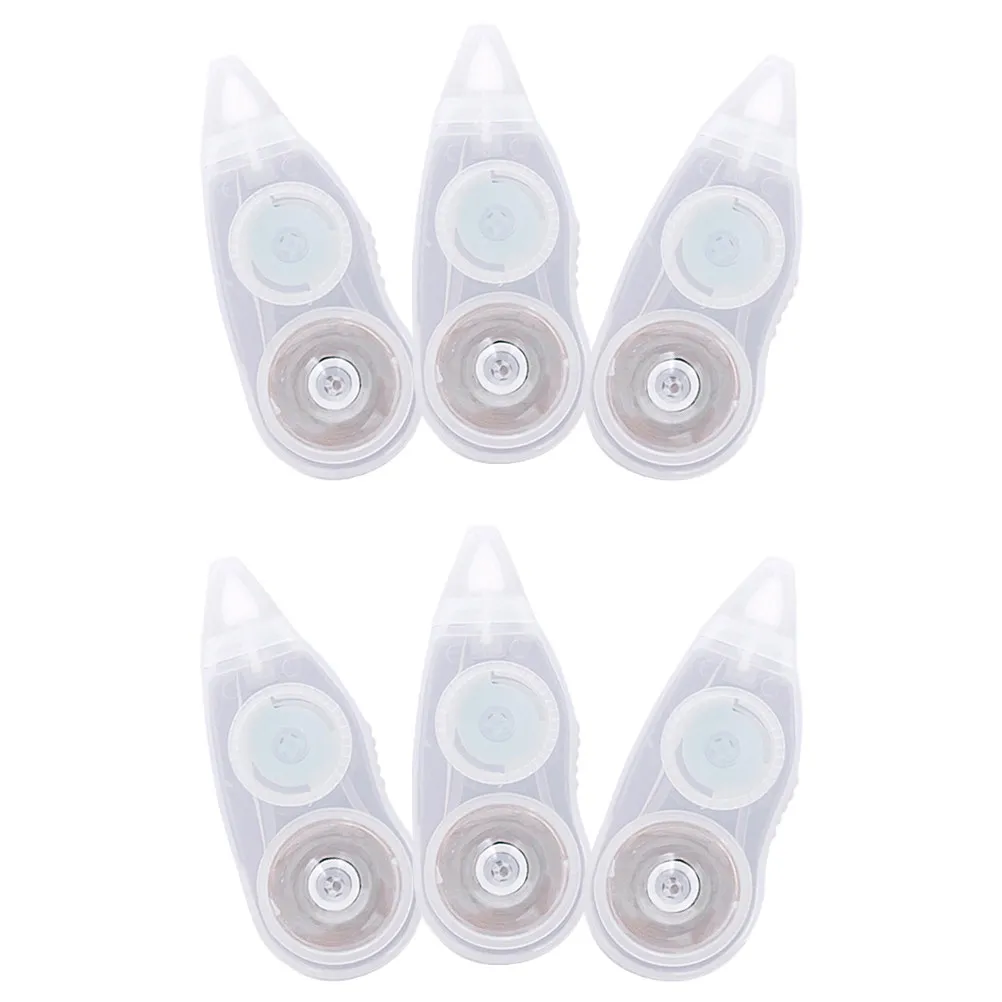 6Pcs Students Correction Tape Tape Portable Compact Design Fast Correction No Drying Time Comfortable Grip Writing