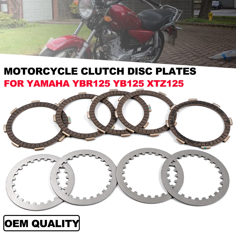 Motorcycle Clutch Friction Disk Clutch Disc Plate For Yamaha YBR125/K/ED XTZ125 JYM125 Engine Transmission Clutch Parts