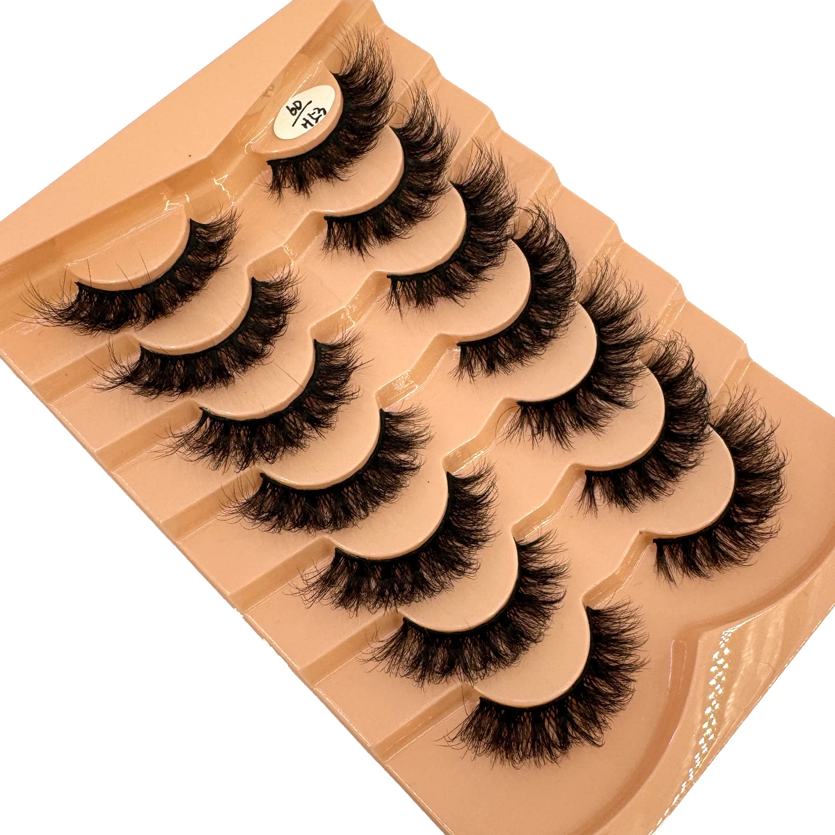 NOWE 7 par klasycznych rzęs objętościowych 3D Cat Eye Faux Mink Lash Natural Wispy Russian Strip Lashes Makeup Dramatyczne sztuczne rzęsy