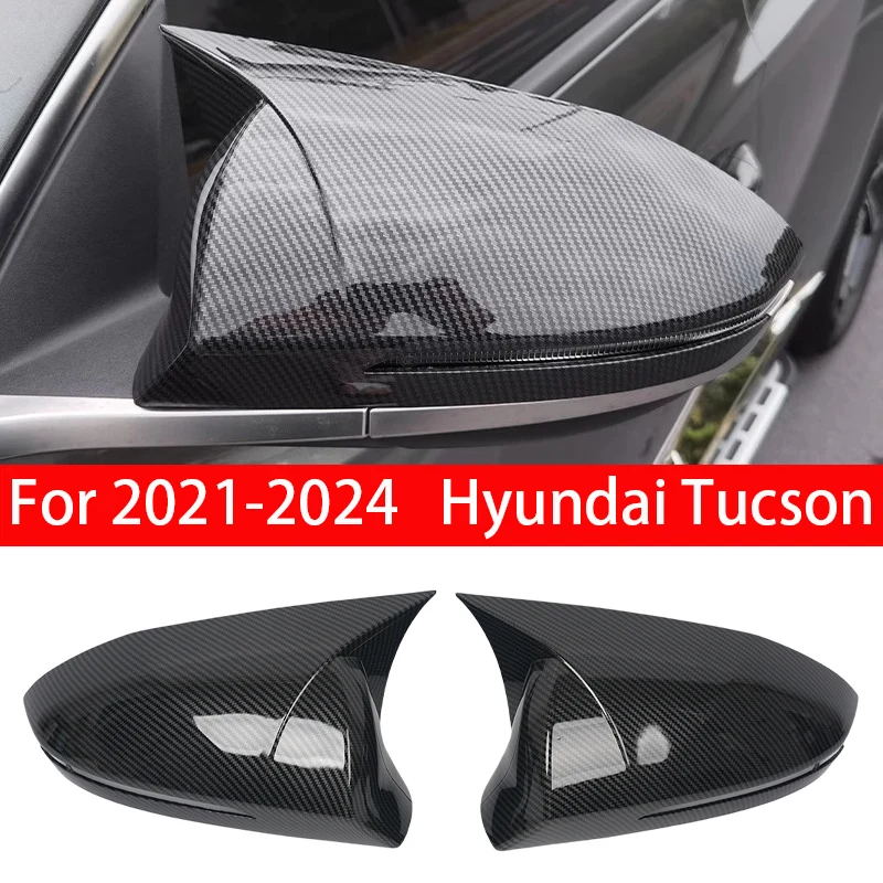 

For Hyundai Tucson 2021-2025 2022 2023 2024 Car Accessories Rearview Mirrors Cover Rear View Mirror Shell Housing
