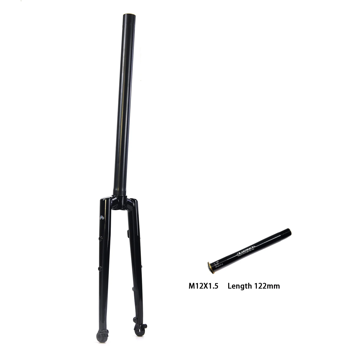 Road bike fork, Rim/Disc兼用、新品 SILVEROCK Chrome Steel Fork Disc Brake Rigid Fork 20