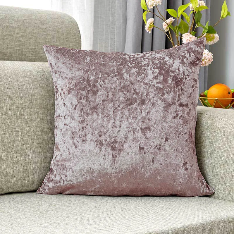 6 colors Pillow Cover Ice Velvet Cushion Cover for Living Room 45x45cm Throw Pillow Cover Home Decorative Pillows Cover for Sofa