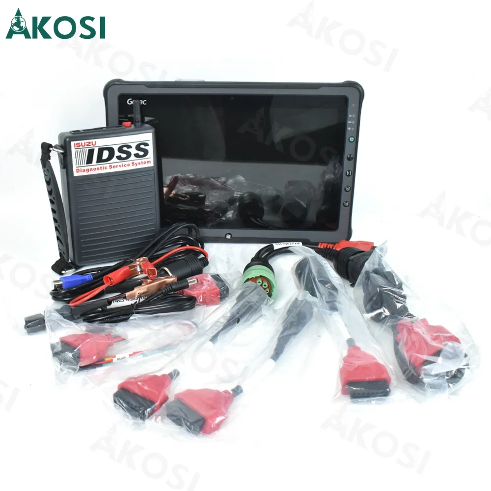 For ISUZU IDSS Diagnostic Kit with Getac F110 Tablet G-IDSS E-IDSS for Isuzu Vehicles Excavator Truck Diagnostic Scanner Tool