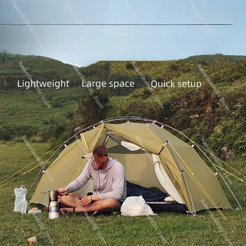 Ultralight Tent 3/4 Season Portable Backpacking Tent for  Double Layer Tent for Camping, Climbing, Hiking