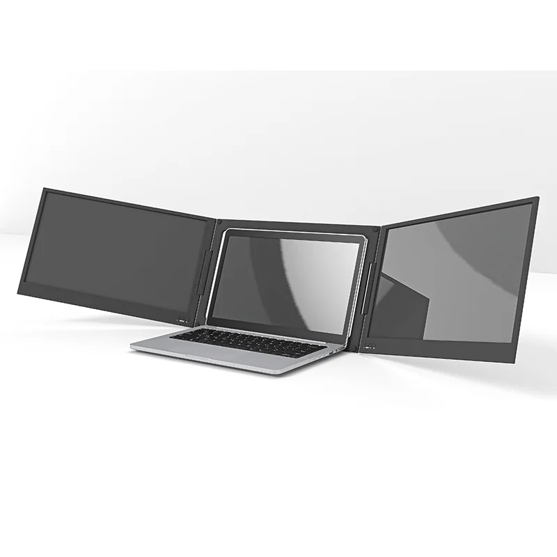 14-Inch Triple Dual  with IPS Panel Type-C Interface Speaker Feature for Laptop Computer Glare Surface LCD Screens
