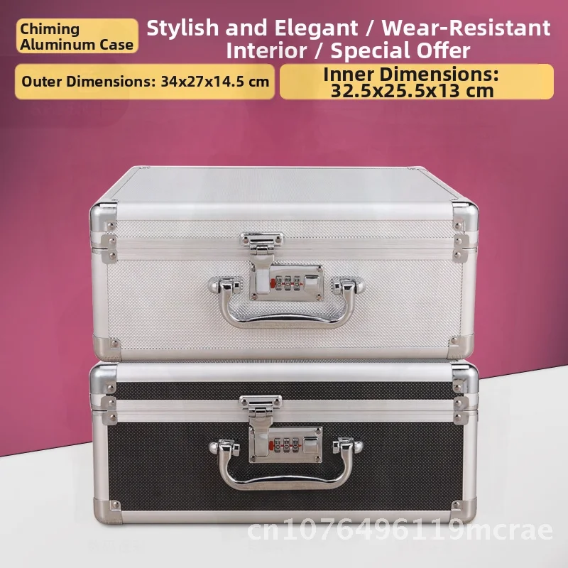 

Portable Small Aluminum Alloy Toolbox With Password Lock Portable Storage Box For Instruments Equipment Hardware Household