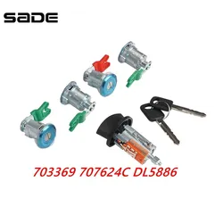 DL5886 703369 707624C Ignition Cylinder Door Lock For 1997-2020 Ford Ranger Econoline Van E150 E250 E350 For Mazda 597638 LC6177