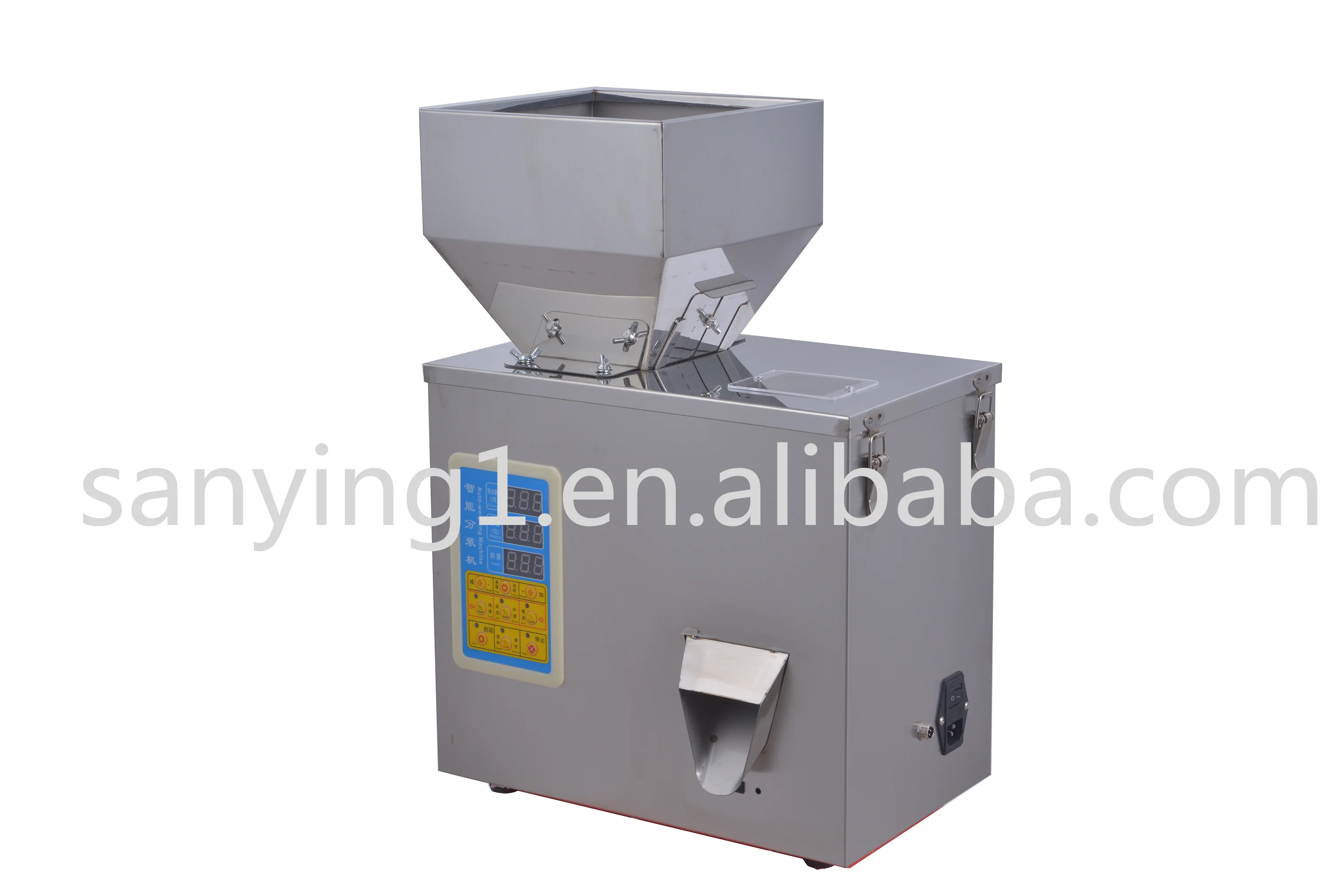 100g Semi Automatic Digital Display Weighting Packing Machine For Beverage Oil Juice Milk Granule Powder Dispenser High