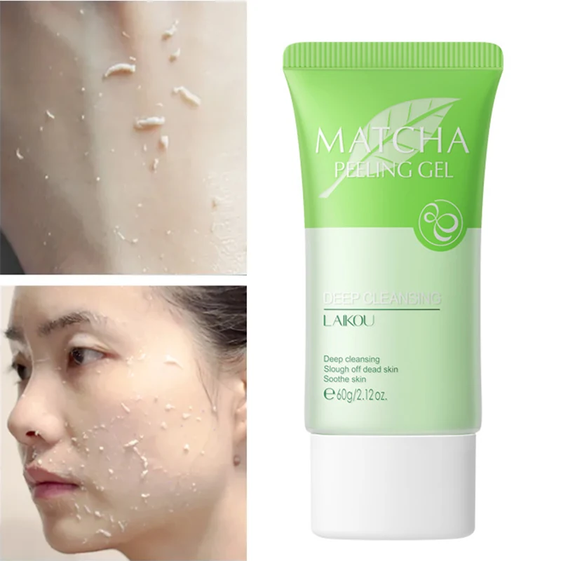 

60g Matcha horniness gel facial and body deep cleansing exfoliating moisturizing oil controlling scrub