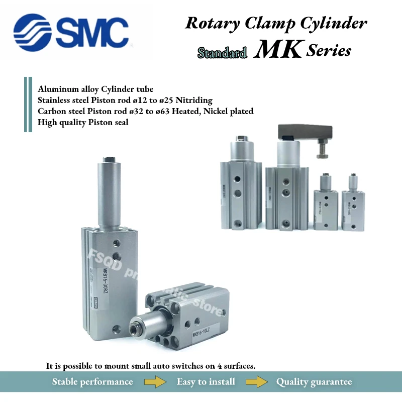 

MKB50-10RZ,20RZ,30RZ,50RZ MKB50-10RN,20RN,30RN,50RN MKB50-10R,20R,30R,50R FSQD Поворотный зажимной цилиндр Пневматический MK MK MKB MKB50