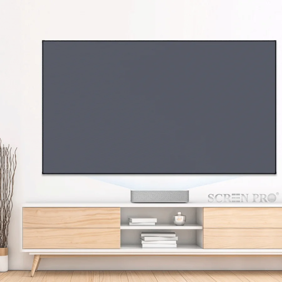 Tela do projetor de TV a laser SCREEN PRO Tela de quadro fixo ALR de 100 polegadas para projetores de lançamento ultracurto