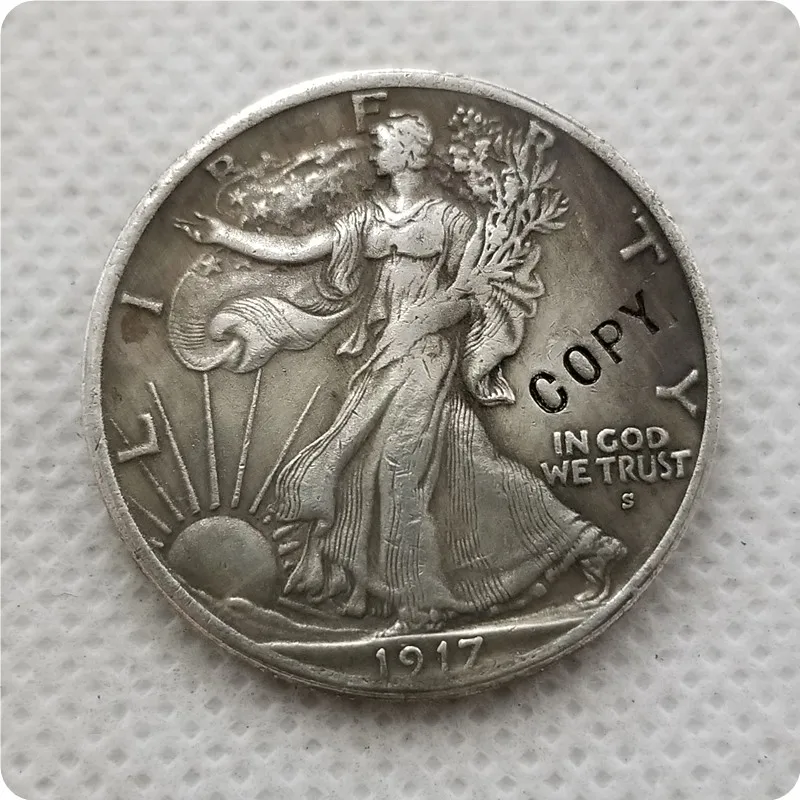 USA 1917-S(OBV) Walking Liberty Half Dollar  COIN COPY commemorative coins-replica coins medal coins collectibles