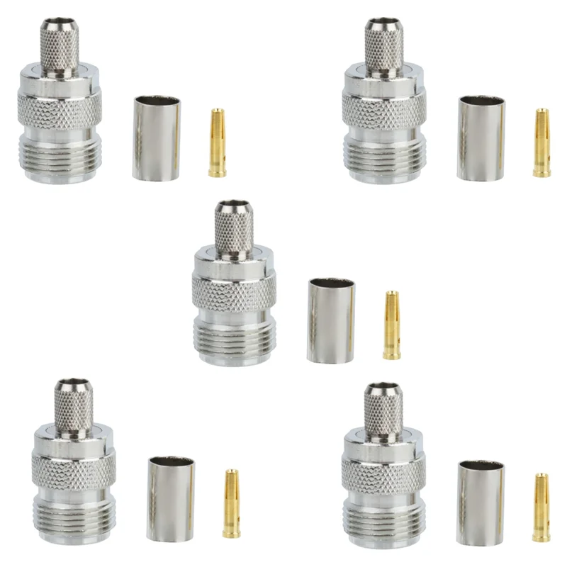 N-نوع أنثى العقص N-K-5 RF موصل هوائي موصل 5D-FD LMR300 سلك العقص A62X