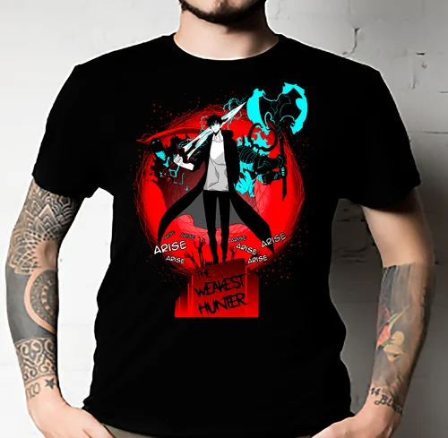 Camiseta clásica The Weakest Hunter Solo Level UNISEX, todas las tallas