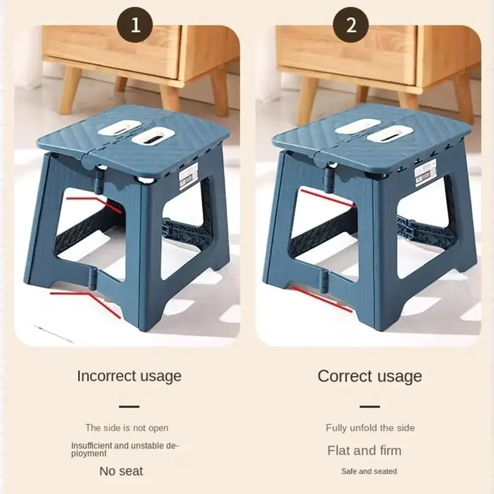 Draagbare Outdoor Kleine Kruk Opvouwbare Kruk Verdikte Plastic Zadelstoel Lichtgewicht Volwassenen Kinderen Voor Outdoor Kamperen & Vissen