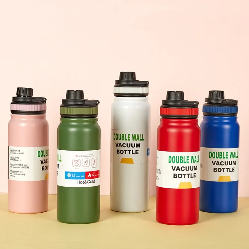 

New Trendy High-value Outdoor Stainless Steel Kettle Large-capacity Sports Pot with Portable Portable Space Pot Straight Cup