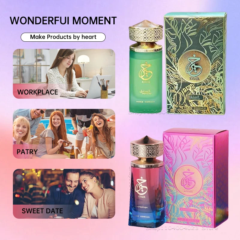 

100ML Paris Corner Perfumes Original Arabic Perfume Long-Lasting EDP For Men For Women Khair Confection Khair Pistachio Perfume
