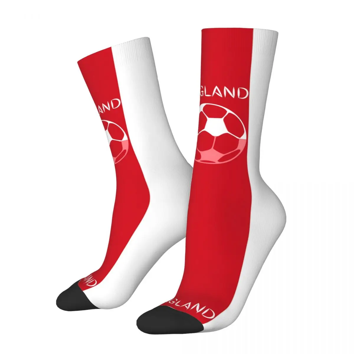 Retro England Football Fan Men's compression Socks Unisex Street Style Pattern Printed Novelty Crew Sock