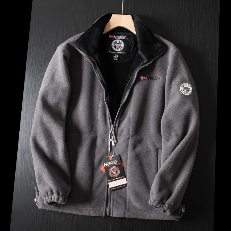 Chaquetas térmicas de lana de invierno para hombre, abrigo de senderismo y escalada, chaqueta de campo de pesca, chaquetas de caza y acampada, rompevientos, ropa deportiva