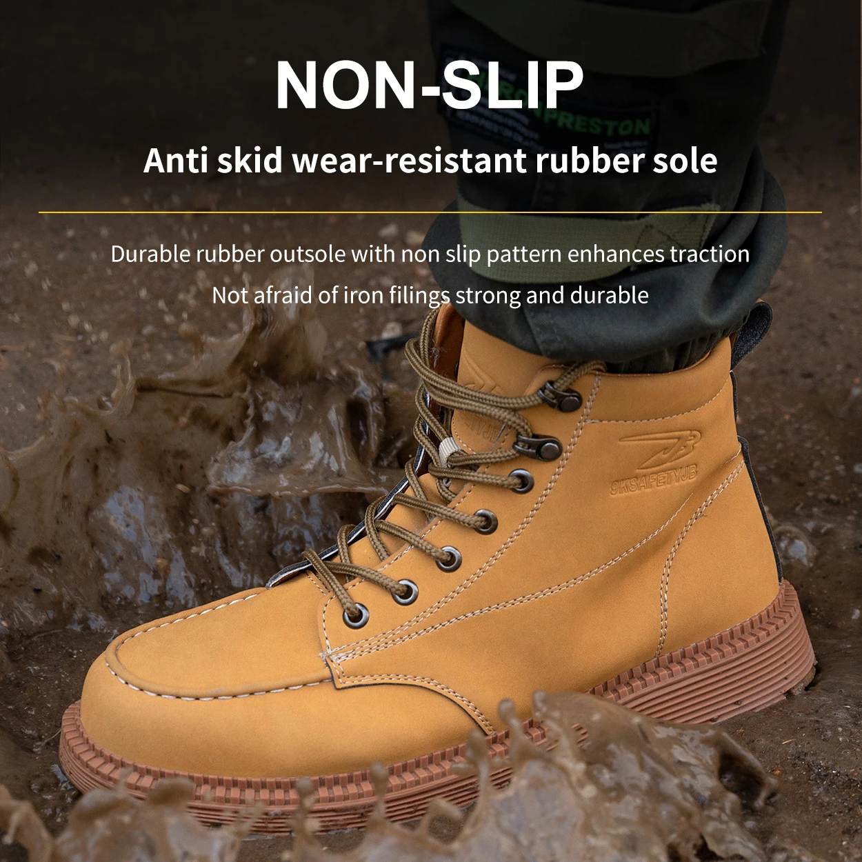 Work boots Protective shoes Mens Steel toe boots Anti-knock anti-piercing men protection footwear safety shoes indestructible