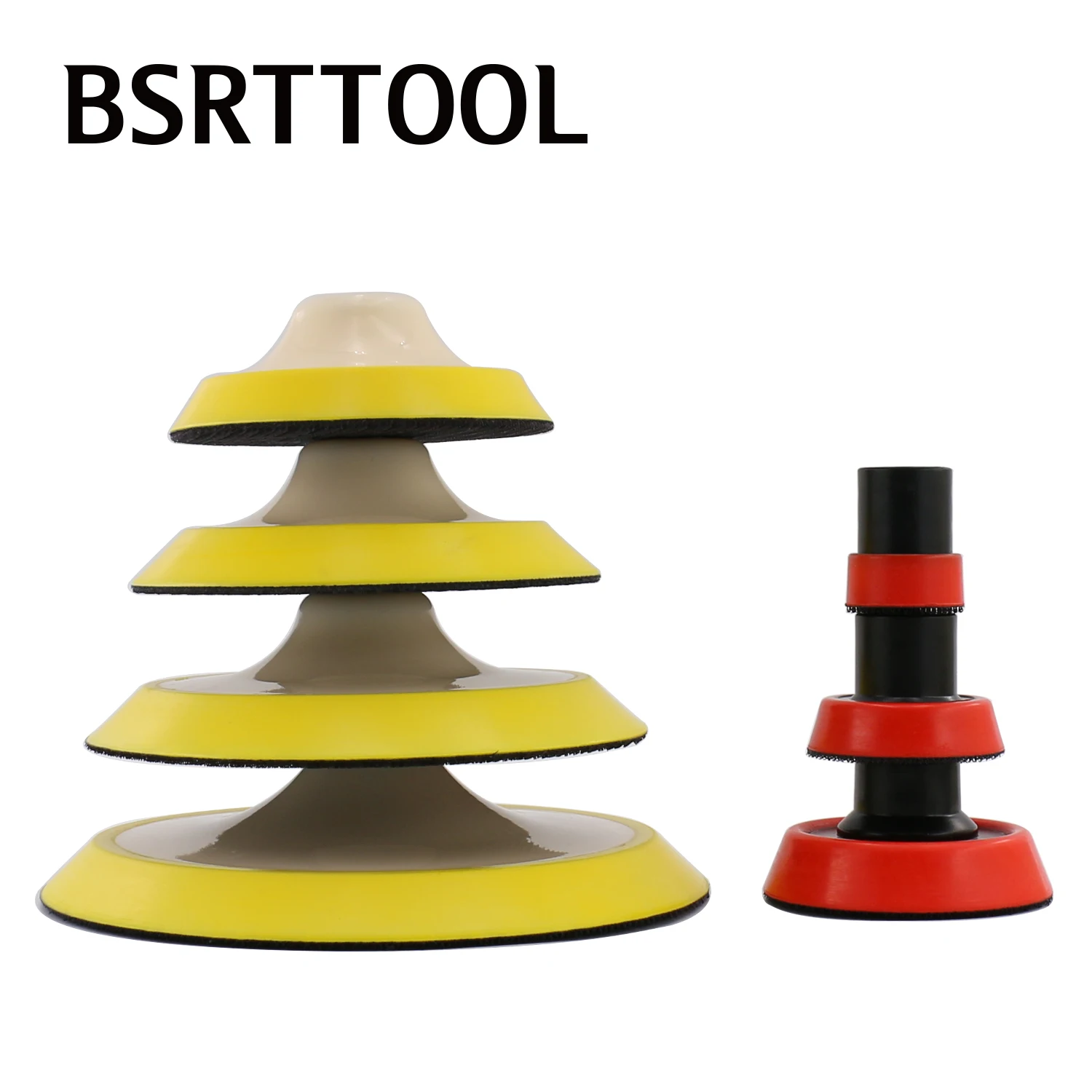 BSRTTOOLBSRTTOOL 1 "/2"/3 "/4"/5 "/6"/7 "플레이트 자동차 연마 후크 및 루프 샌딩 패드 세차 관리 스폰지 패드 후원 디스크