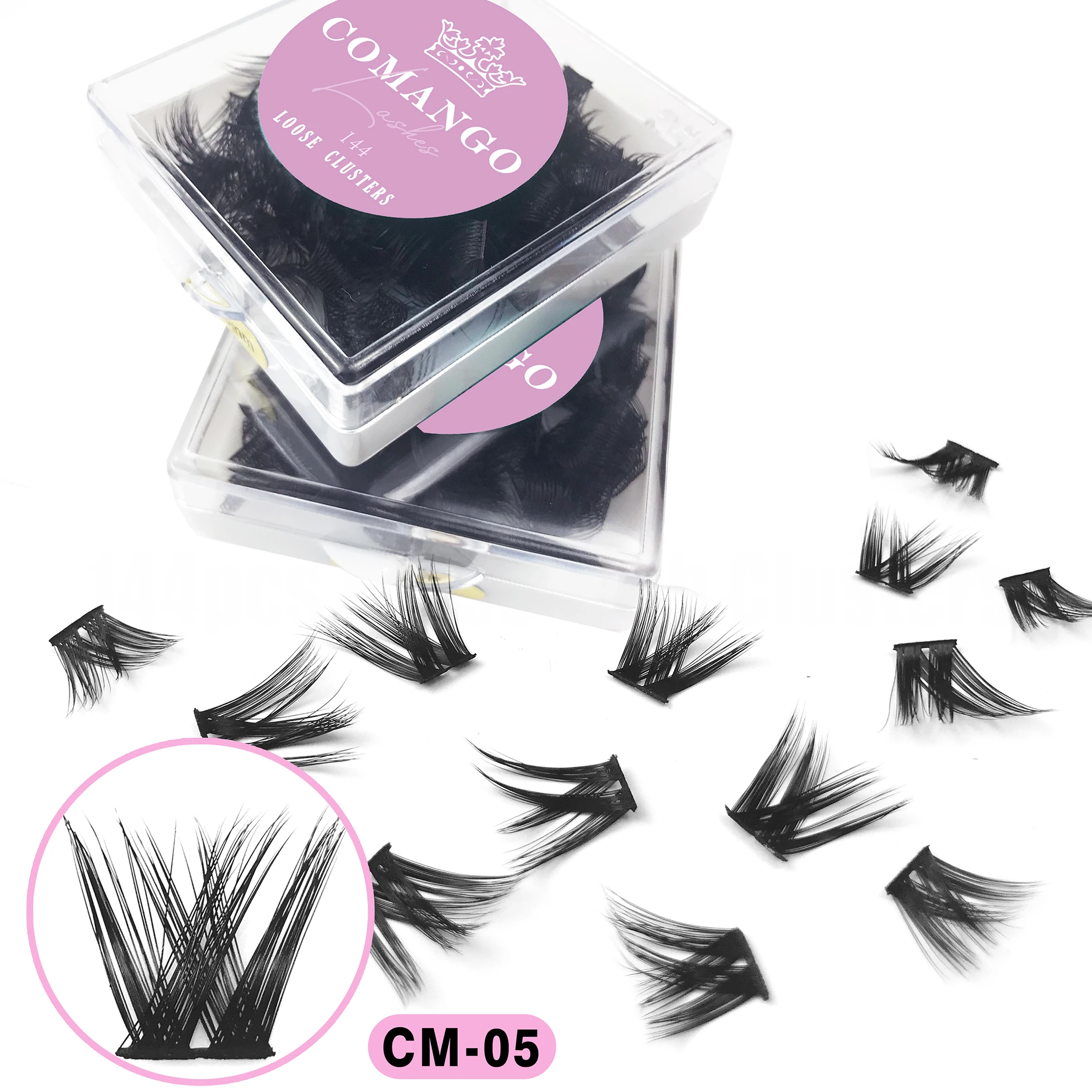 CoMango 144pcs cluster fai da te Extension ciglia C/D Curl Lash Clusters 10/12/14/16/18mm ciglia finte naturali