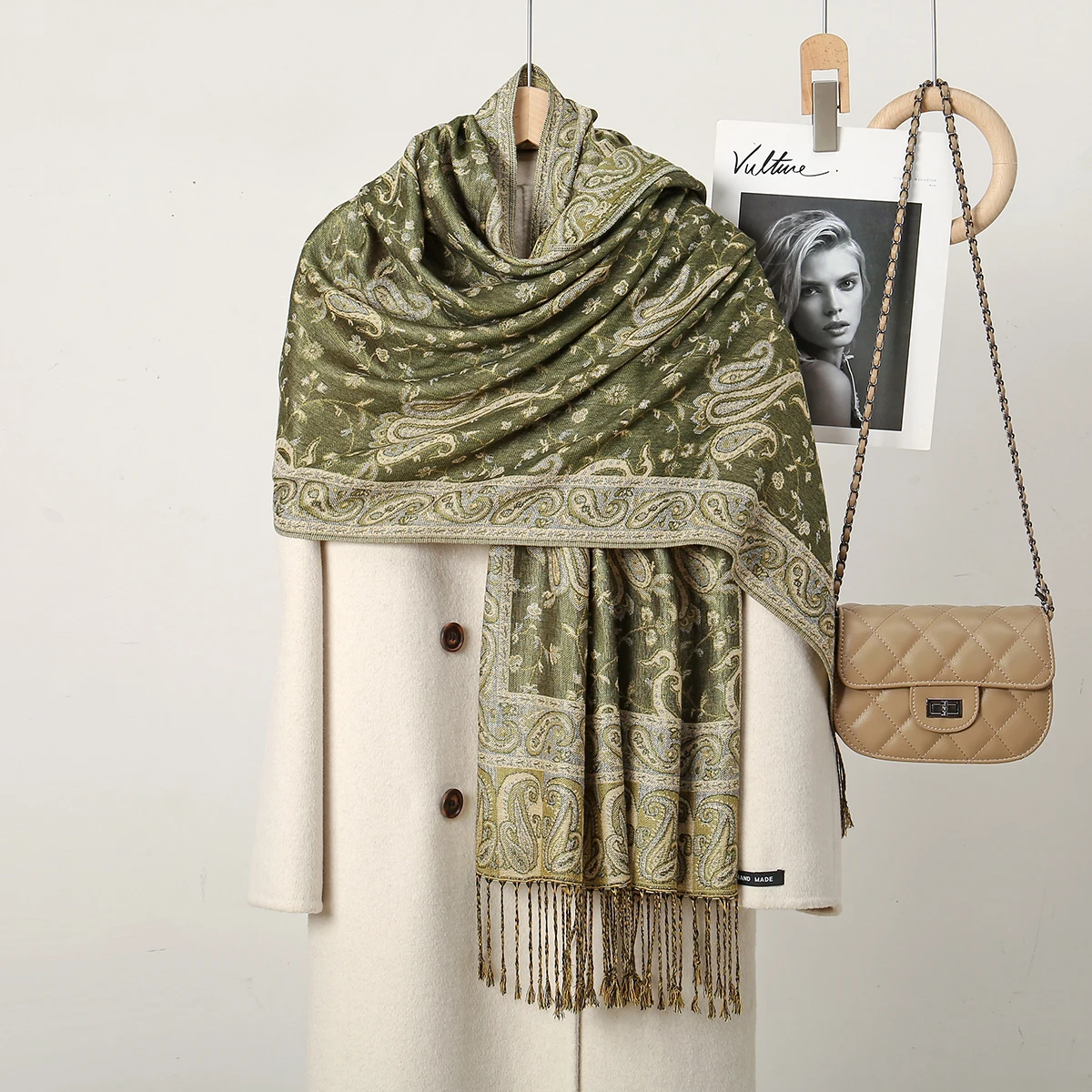 Écharpe Pashmina 2 Tons 100% Viscose - Étole Châle Écharpe Pashmina 2 Tons 100% Viscose - Étole Châle